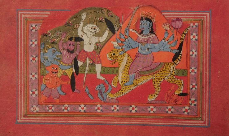 Ten-armed_Devi_annihilating_demons_-_Unknown,_Kashmir_School_-_Google_Cultural_Institute